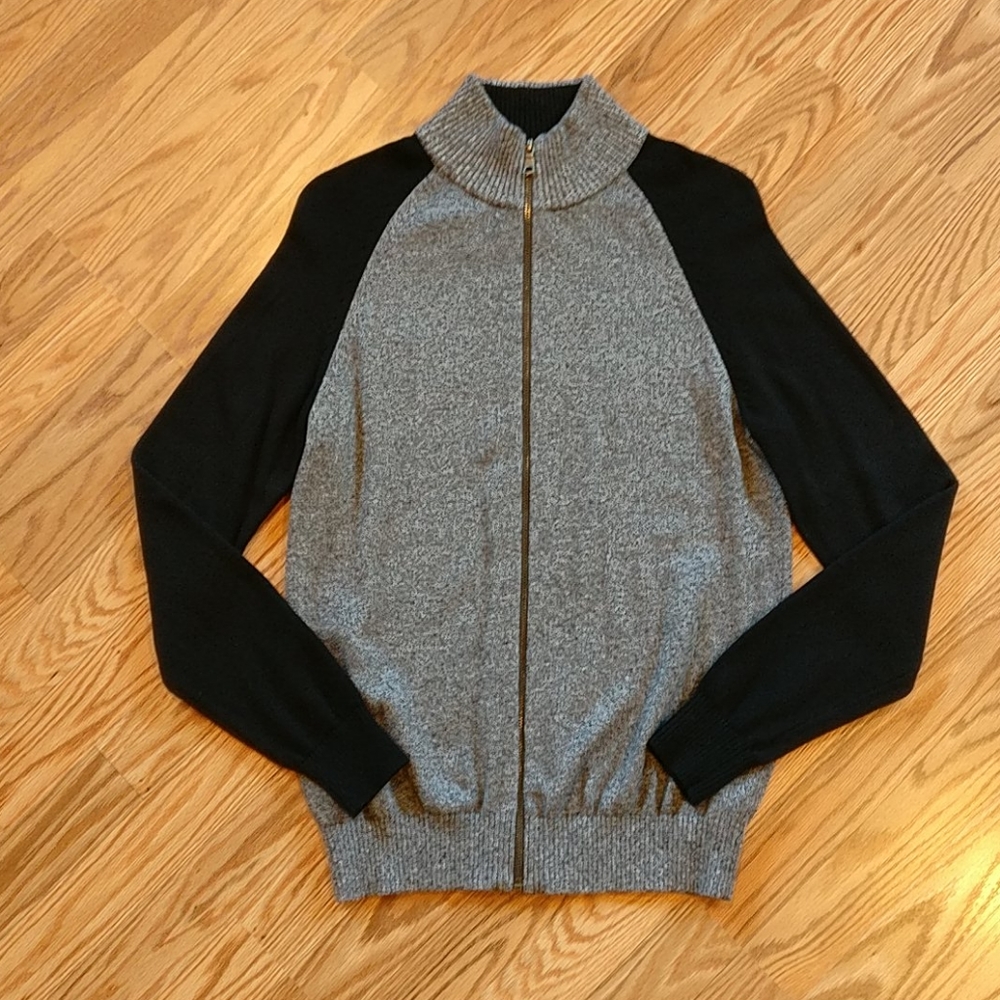 Banana Republic Colorblock Zip-Up Sweater
